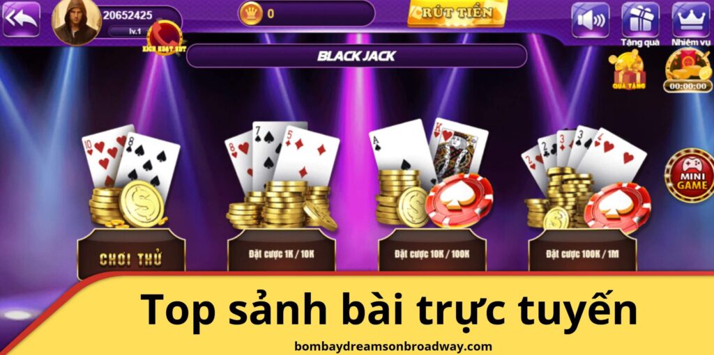Top sảnh bài trực tuyến hot nhất Ngonclub